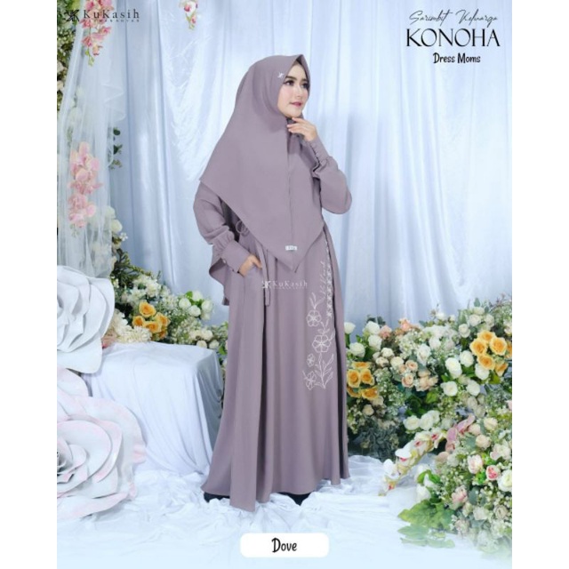 gamis mom Konoha set Khimar by KUKASIH