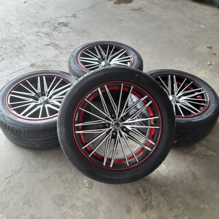 velg mobil bekas untuk innova Ring 18X8 5X114 ET35  +BAN FALKEN 235 50