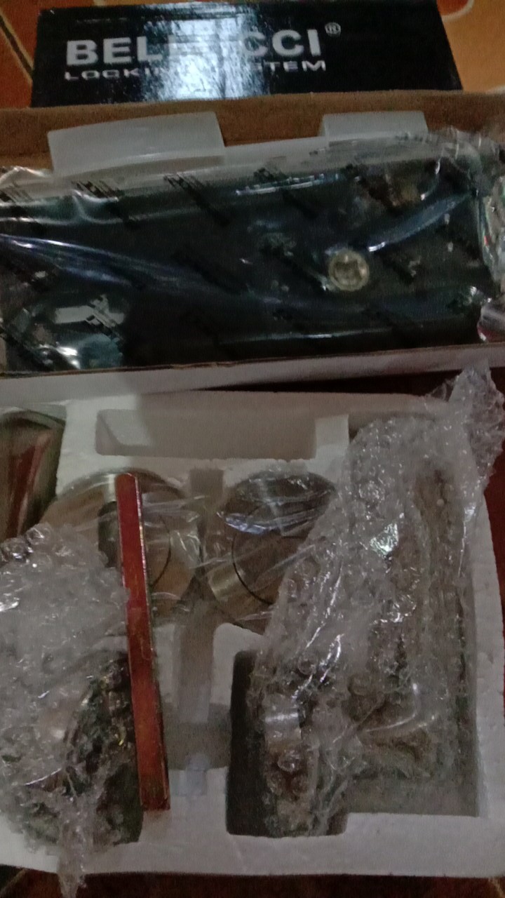 1 Set Kunci Pintu Bellucci / Lever Set Bellucci L66 / Handle Pisah Bellucci Stainless / Kunci Pisah