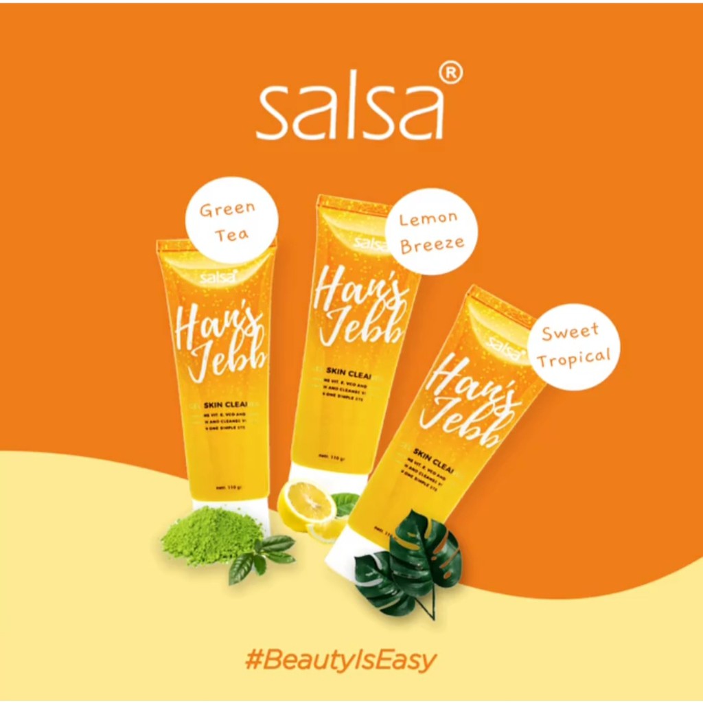 Salsa Hans Jebb Hansjebb Gel Skin Cleaner Peeling Pembersih Perontok Daki Tanpa Bilas Original Bpom