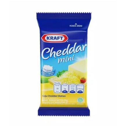 

Kraft Keju Cheddar Mini 30 gr