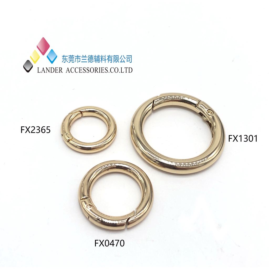 Lander Ring O / Shiny Gold / FX0470 / 16mm / Alloy / 2pcs