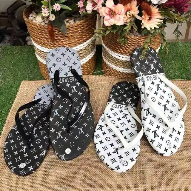  Sandal  jepit  lv kekinian Shopee  Indonesia