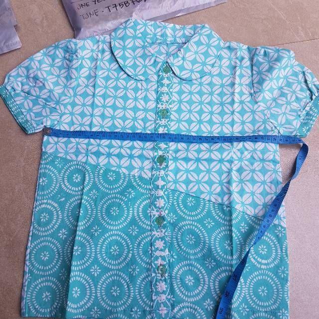 Blouse Batik Anak Perempuan Usia Sd Kelas 1- 3 (size 7 - Ld 38- 39cm)