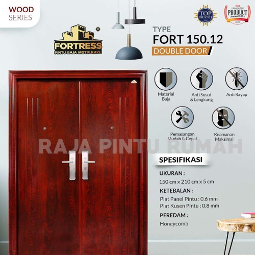 Pintu Rumah Pintu Baja Pintu Utama Pintu Kamar Pintu baja Fortress Pintu Motif Kayu 150.12