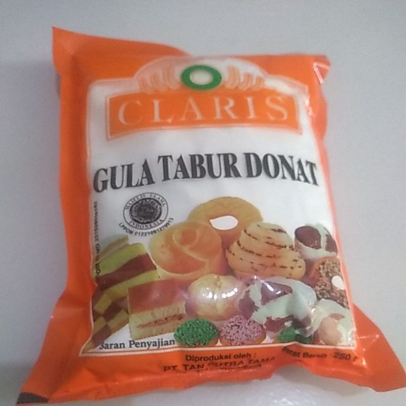 

CLARIS ORANGE GULA DONAT/GULA DINGIN 250GR X 1PCS, U/ COOKIES DLL