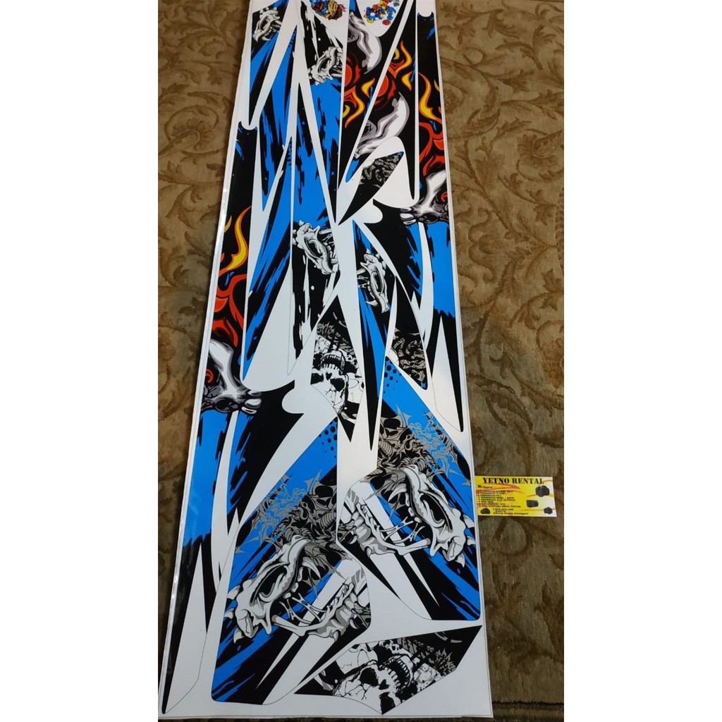 Striping Sticker Variasi Motor yamaha AEROX Sticker Aerox Biru Motif