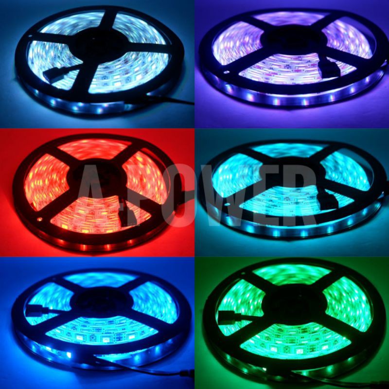 Lovov - Lampu Strip Remote 5050 (RGB / Warna-Warni)