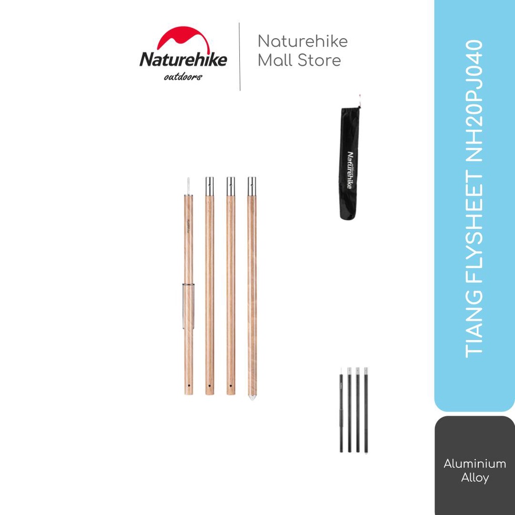 TIANG FLYSHEET ALUMINIUM NATUREHIKE NH20PJ040 TARP POLE FLYSHEET TENDA