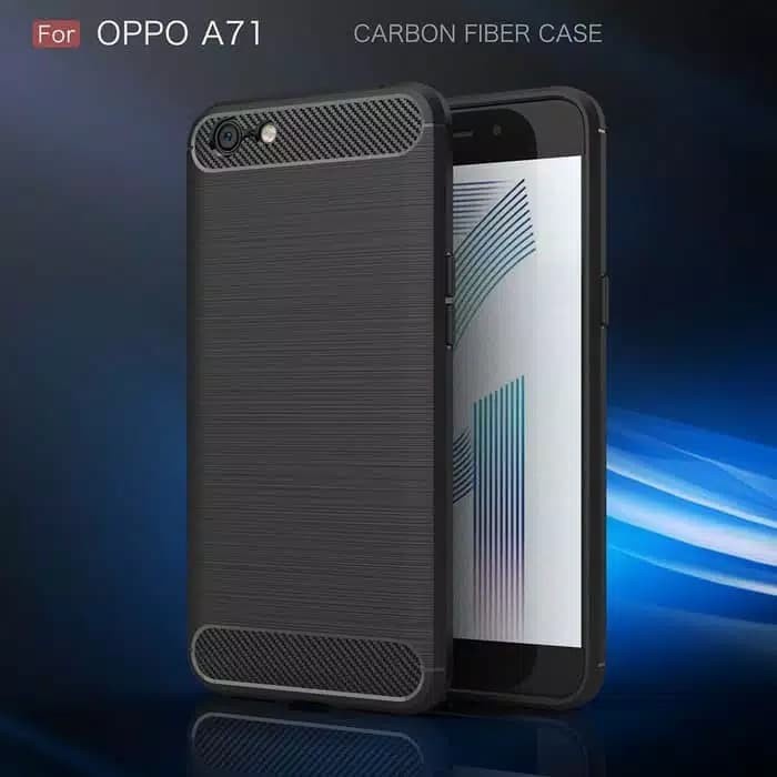 CASE SLIM FIT CARBON IPAKY OPPO A71 SOFTCASE - FA