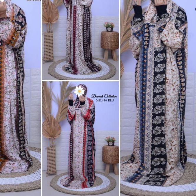 TERLARIS Motif Basmah/Mukena Manset/Tarim/Fashion/Terompah/Hadromut Y0Y7