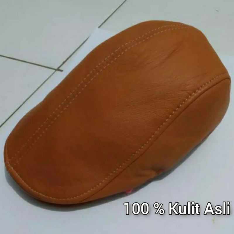 Topi kulit asli garut model pet premium