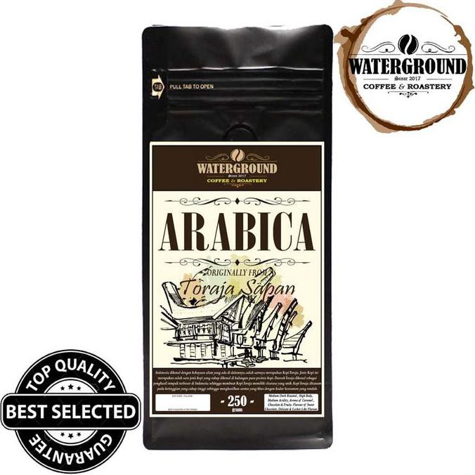 

Kopi Arabika Toraja Sapan 250 grams (Biji/Bubuk) Arabica Coffee Beans - BUBUK KASAR