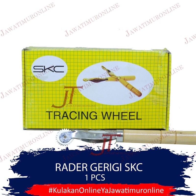 Rader / Tracking Wheel / Alat Pola Jahit GERIGI Pegangan Kayu