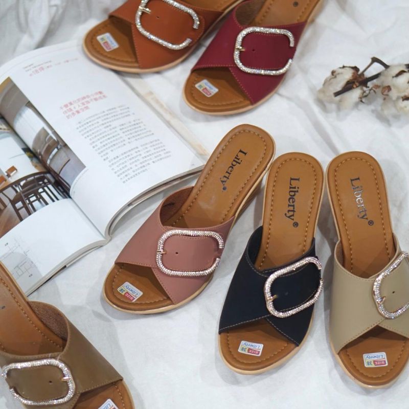 Sandal wedges wanita liberty - AGATHA