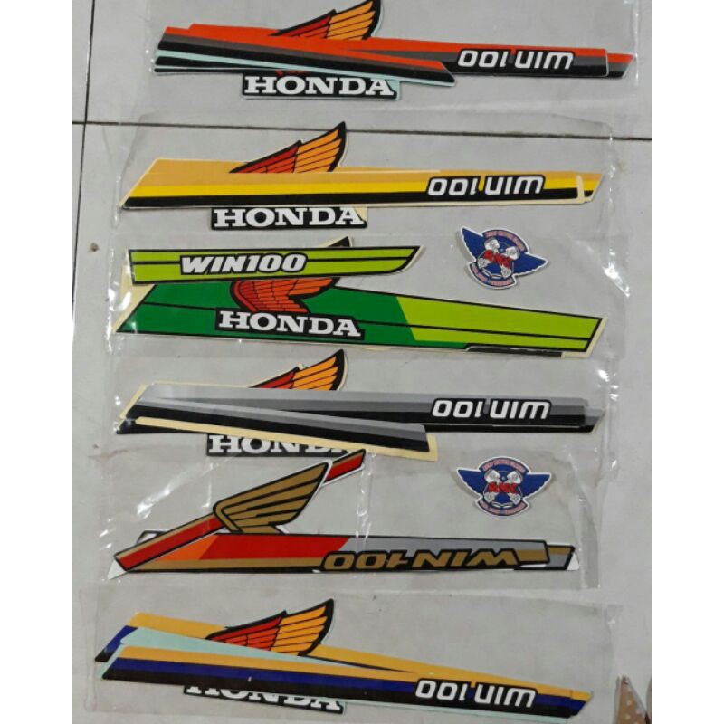 STRIPING HONDA WIN STICKER HONDA WIN