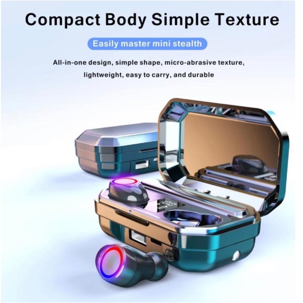 TWS M12 Bluetooth earphone & power bank