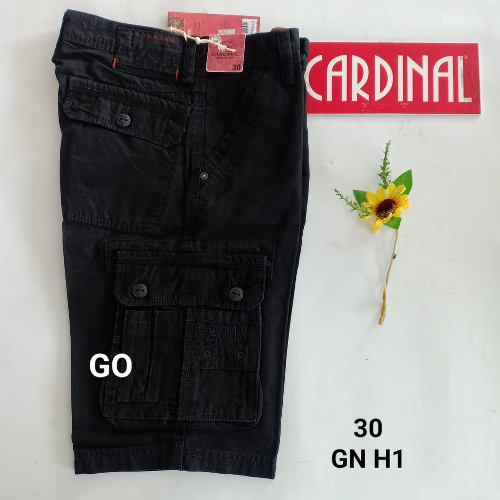 gos 30-KPL 2 CARDINAL KEMPOL CASUAL Celana Pendek Cowok Celana Kempol/Cargo Fashion Pria Bagus