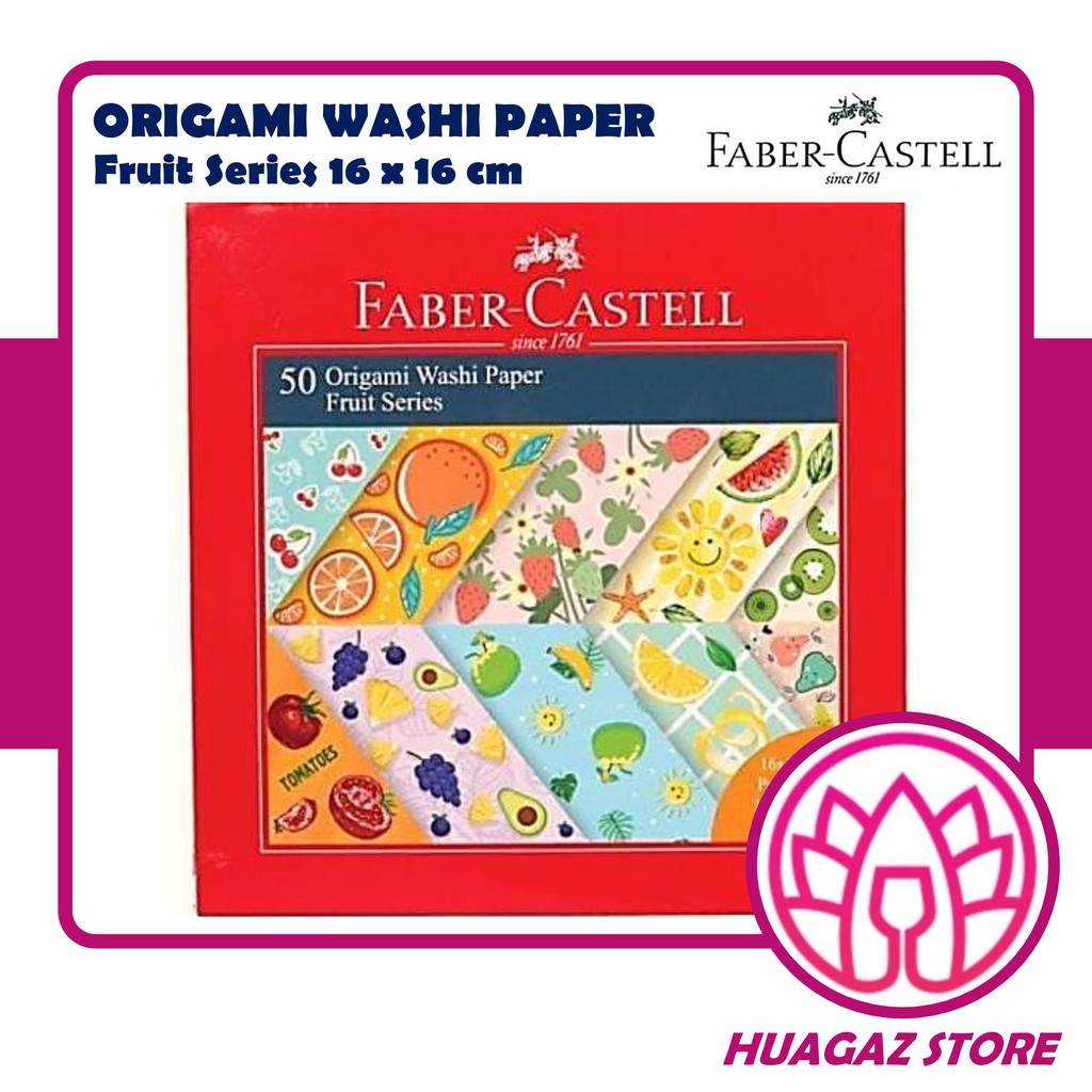 

Faber-Castell Origami Washi Paper Fruit Series 16cm x16cm