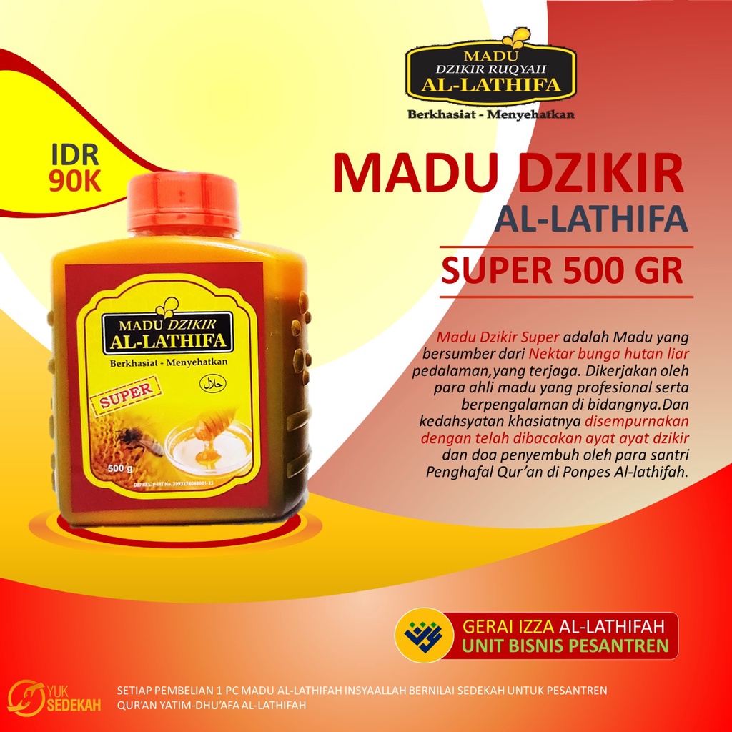 

Madu Dzikir Super Al-lathifa 500 gr