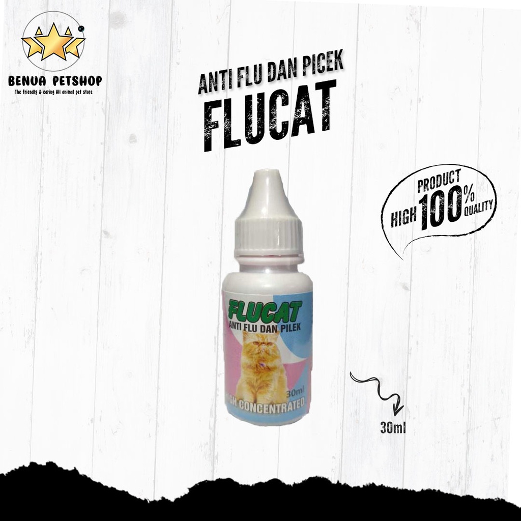 Obat anti flu dan pilek kucing - FLUCAT drop 30 ml