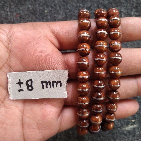 tasbih kokka prada coklat ± 8 mm ( 8mm )