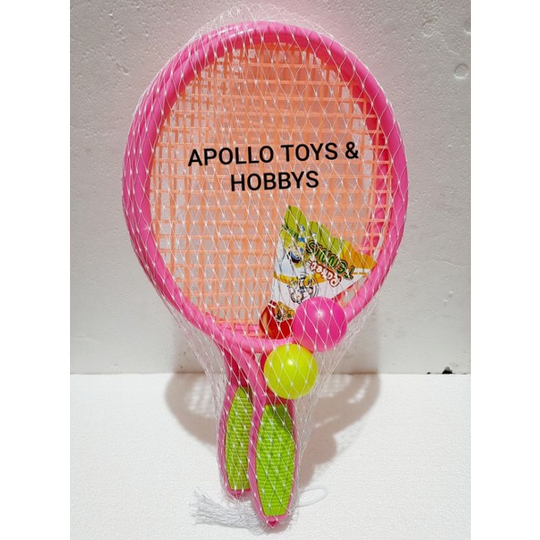 (PROMO) MAINAN ANAK RAKET TENNIS PLASTIK ISI SEPASANG ATAU 2PCS