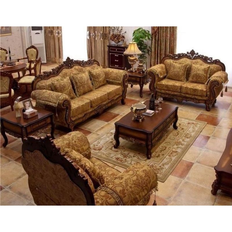 KURSI TAMU JATI UKIR MEWAH  JEPARA