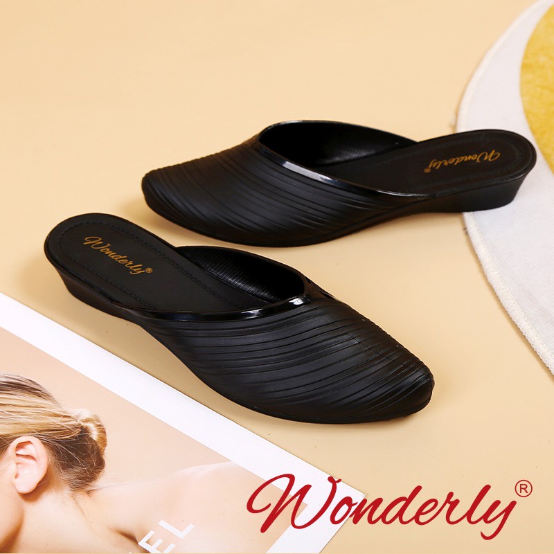 SEPATU SLIP ON/SELOP WANITA WONDERLY A192-2