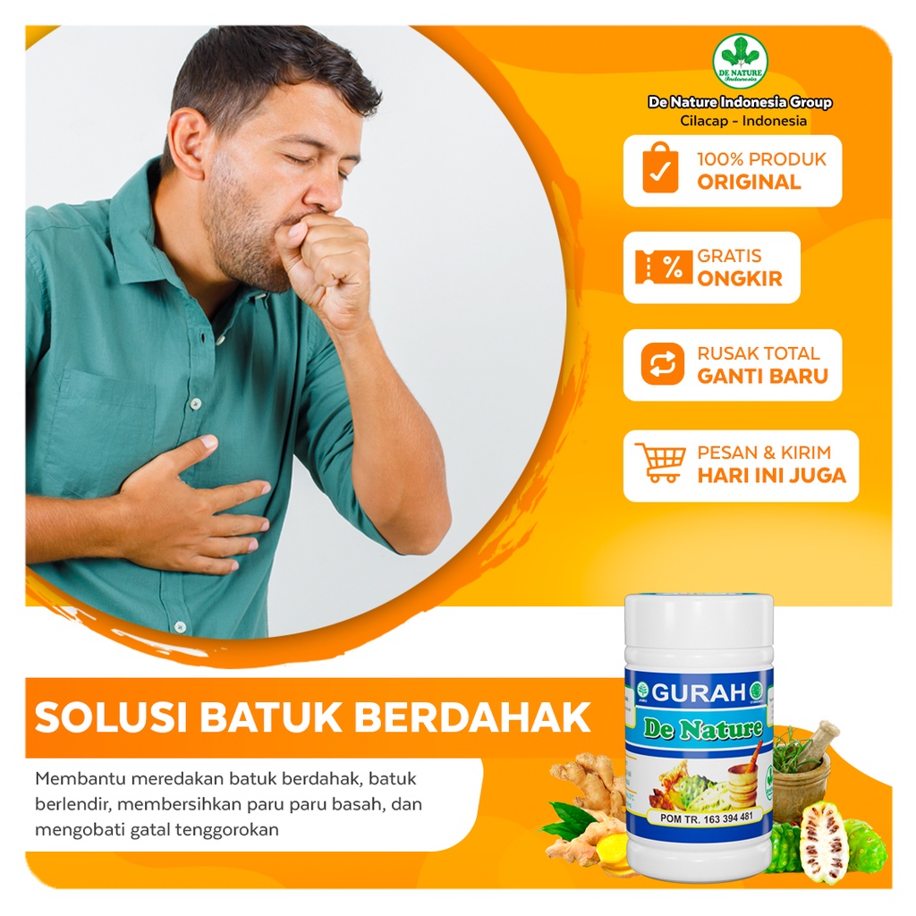 GURAH Obat Gurah Paru | Suara | Tenggorokan Sakit | Hidung | Berlendir | Batuk Berdahak | Herbal De 