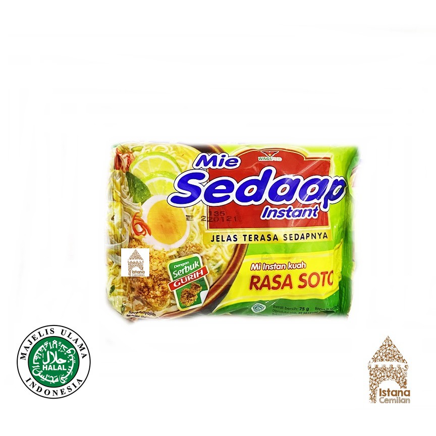 

Mie Sedaap Kuah RASA SOTO Mi Instan ECERAN