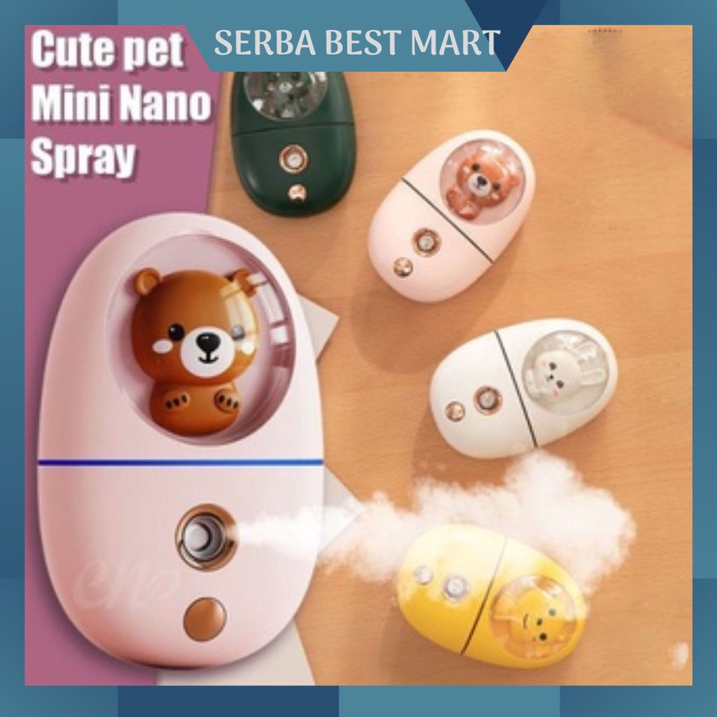 Nano Spray Mini KARAKTER Mini Nano Spray Pelembab Wajah Dan DISINFEKTAN Lucu