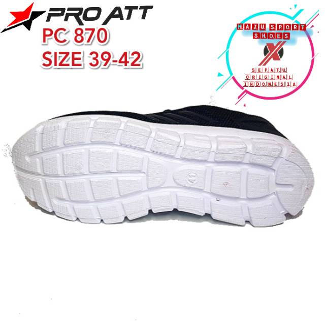 SEPATU OLAHRAGA PRO ATT PC &amp; PCP 870 871 SEKOLAH SNEAKERS COWOK CEWEK / SEPATU SEKOLAH HITAM POLOS