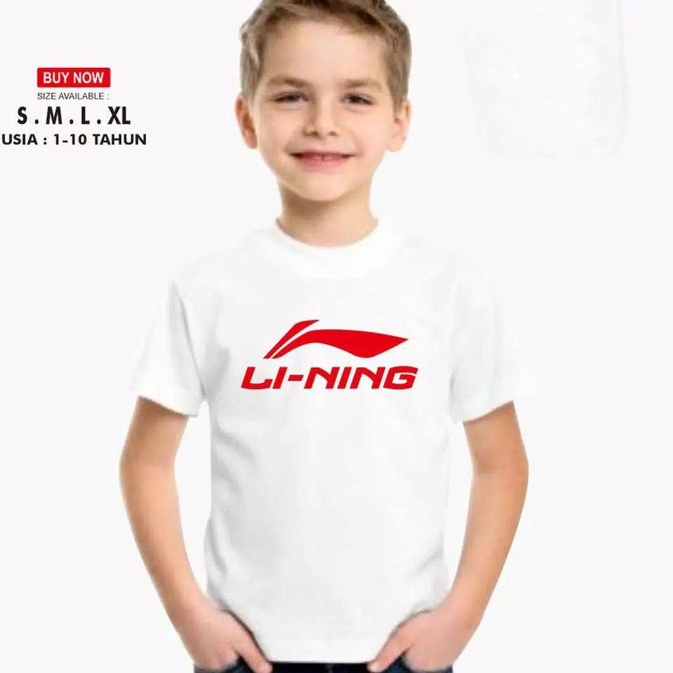 Grosir Terpopuler kaos distro anak lining badminton / baju olahraga anak lining