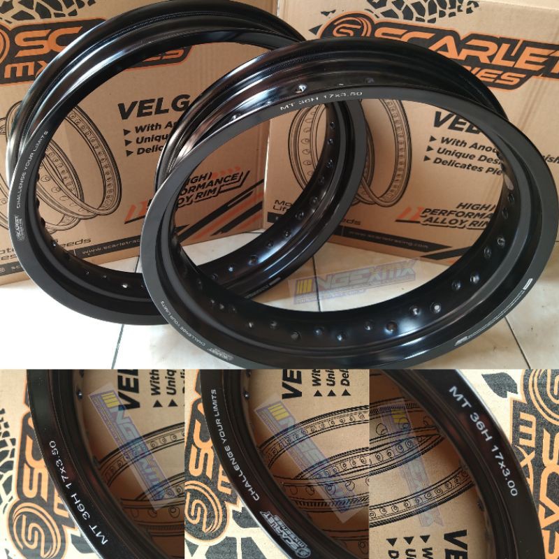 Velg scarlet 17-17 300/350