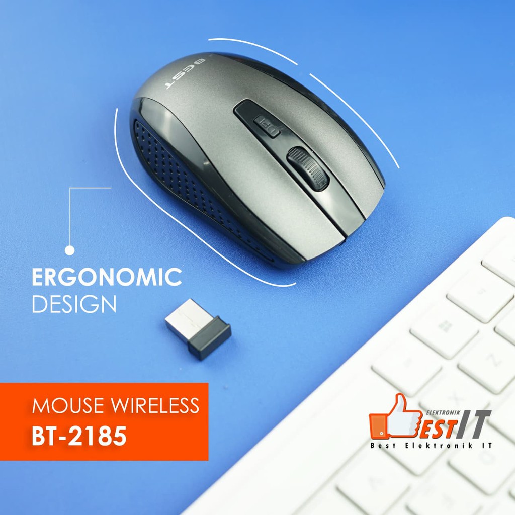 Mouse Wireless Komputer Best 2185 Free Mousepad Surface