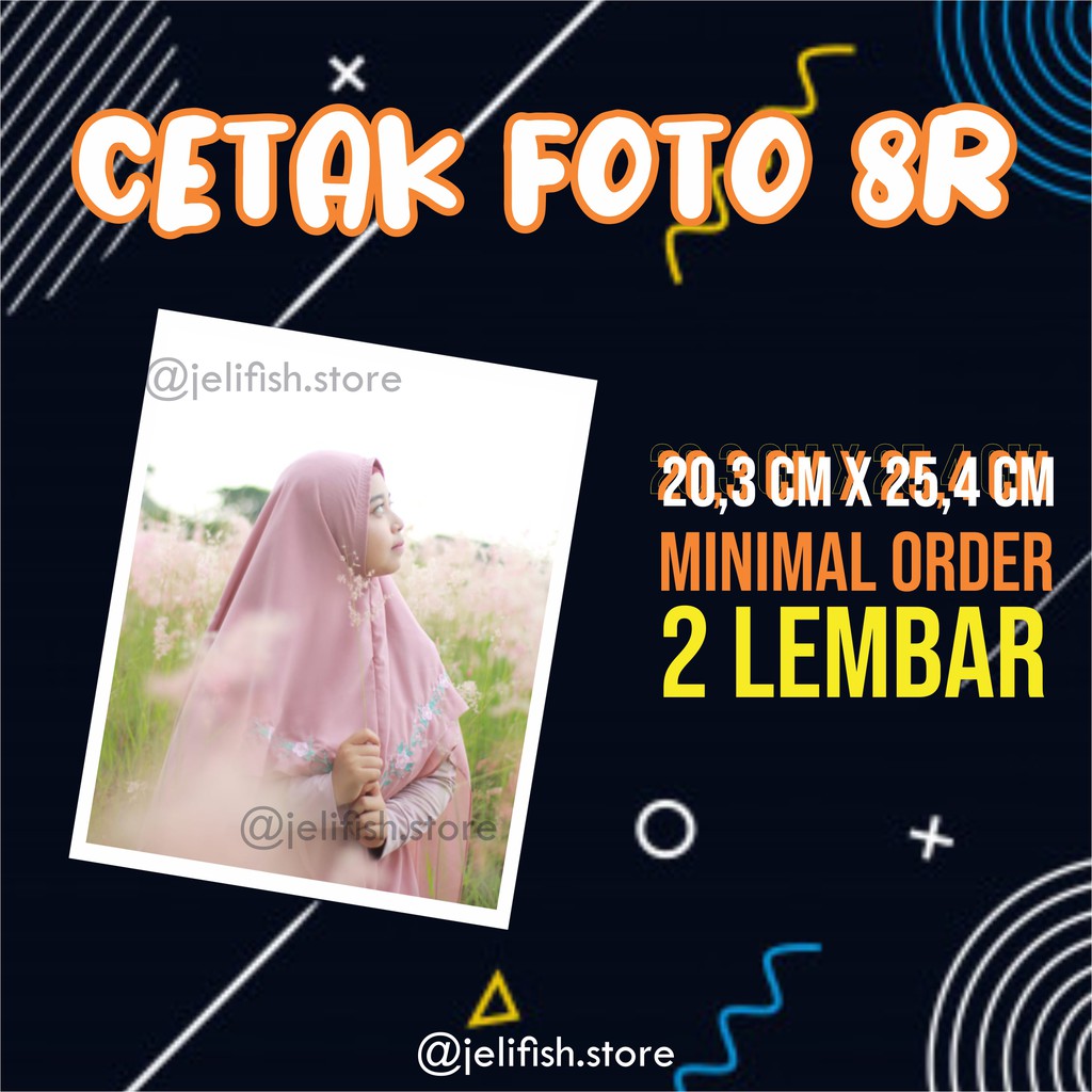 [❤️JELIFISH.STORE] CETAK FOTO 8R | KERTAS A3+ | PRINT FULL COLOR