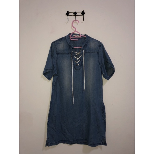 Dress / Terusan Denim Jeans Wanita Merk Colorbox Preloved