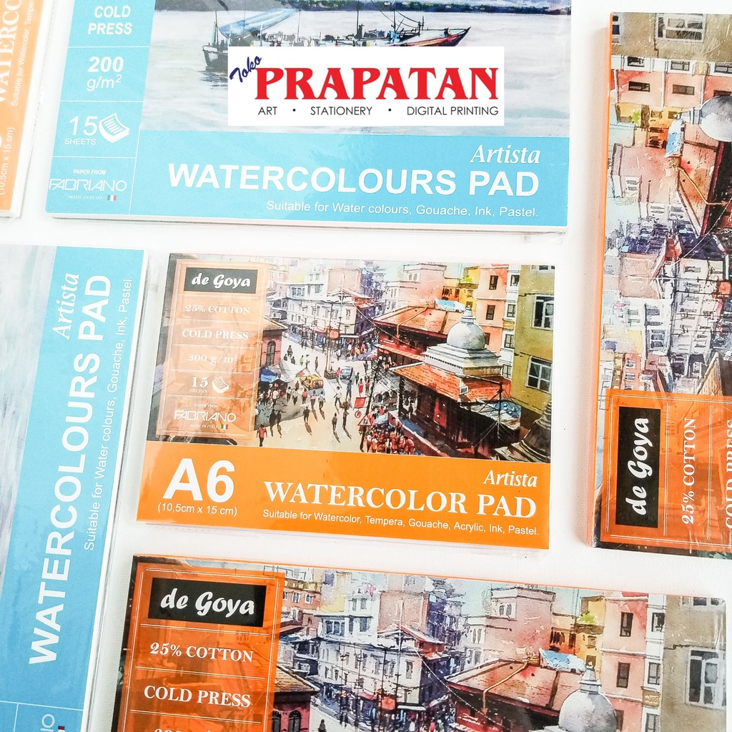 

RB De Goya Watercolor Pad X Fabriano 200/300gsm Buku Cat Air