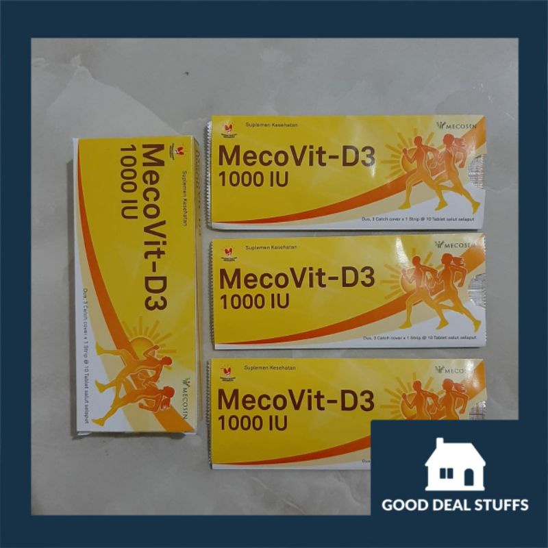 Mecovit d3 1000iu / Mecovit d3 1000 iu 1 strip / Vitamin D3 1000 iu