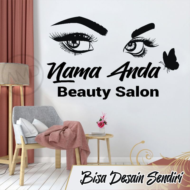 Wall Sticker Dinding Salon Kecantikan Beauty Care Hiasan dinding Cutting Sticker Tembok Stiker Kaca Mobil