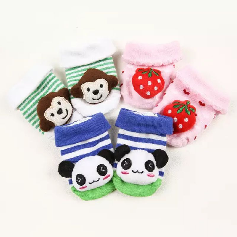 Kaos Kaki Bayi Rattle Bisa Bunyi Anti Slip M003