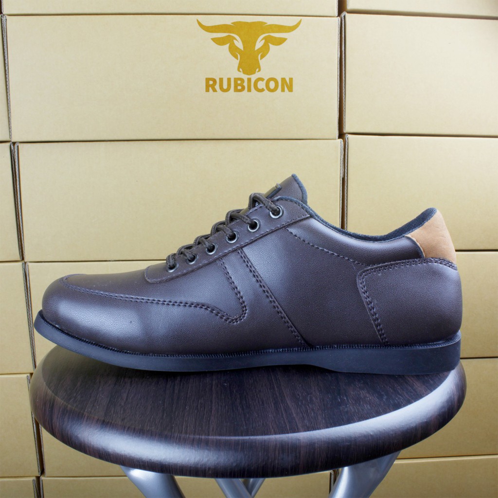 SEPATU OXFORD RUBICON BASE COKLAT SEPATU CLASIK ACARA FORMAL KANTORAN KULIT SINTETIS PREMIUM QUALITY