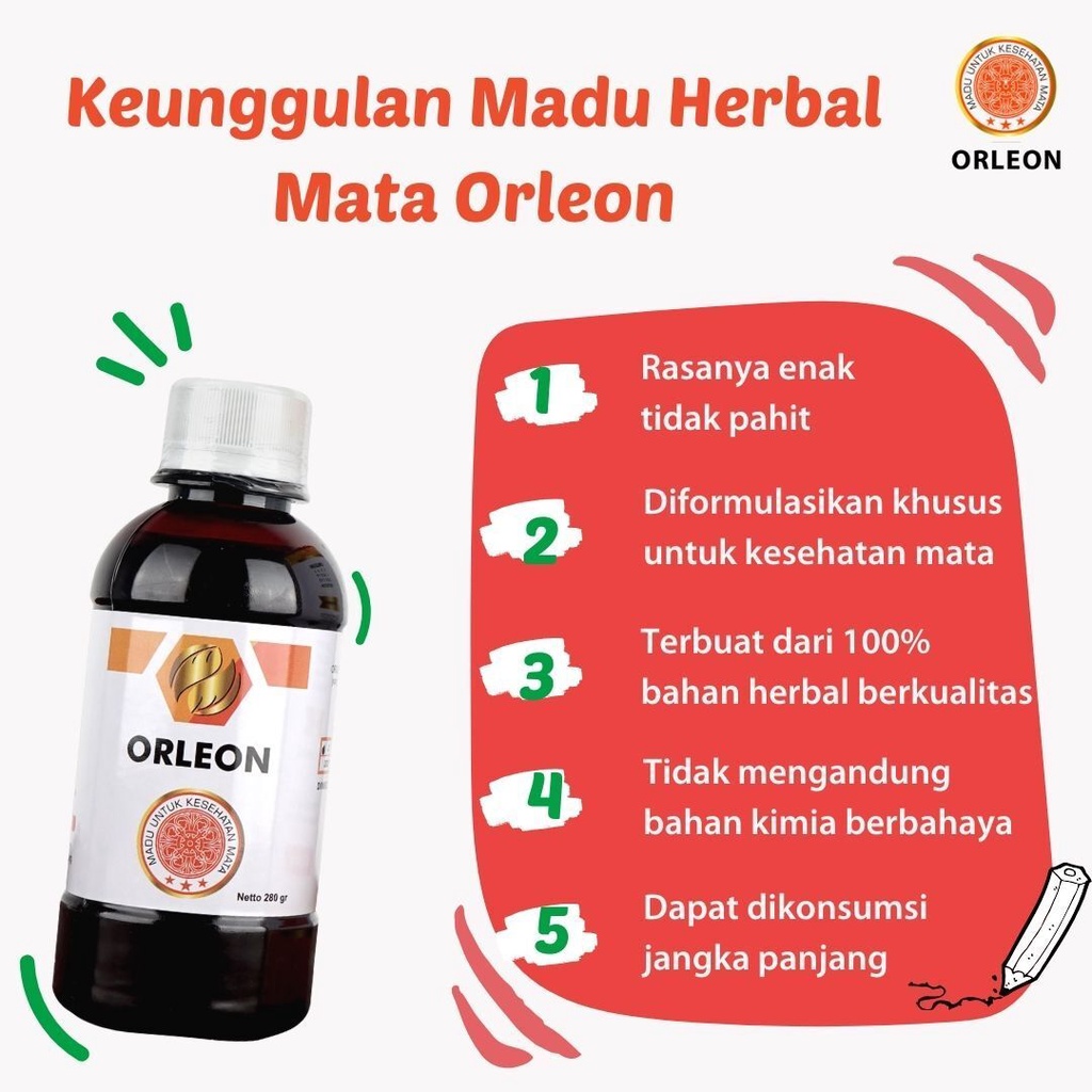 (BISA COD GRAB/GOJEK) MADU ORLEON MADU HERBAL UNTUK MENGOBATI DAN MENJAGA KESEHATAN MATA MINUS DAN KATARAK