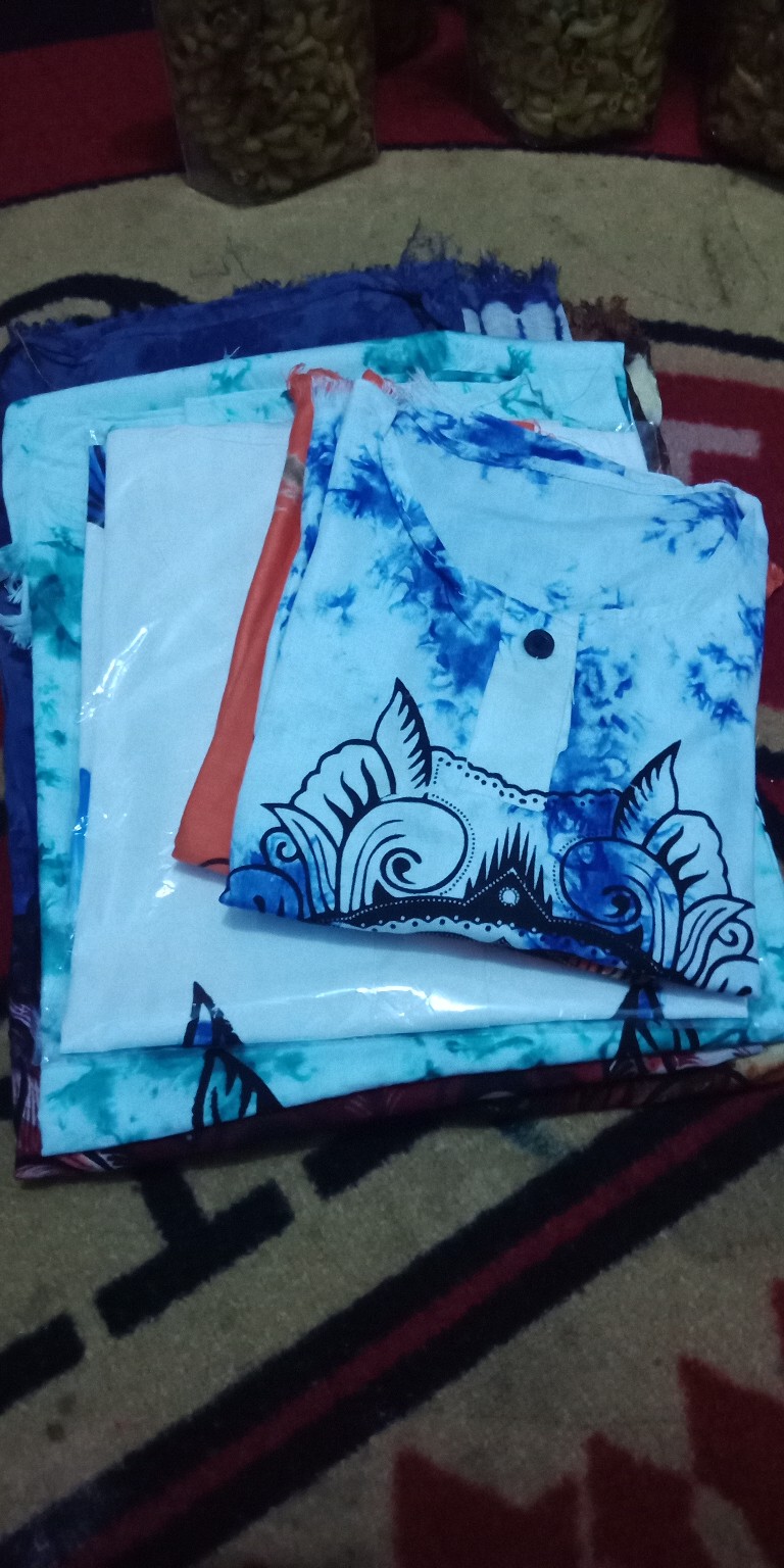 Gamis Batik (cod) Manggar Gamis Batik Pesta Model Terbaru