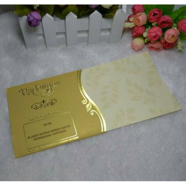 Undangan Amplop warna emas erba 88160