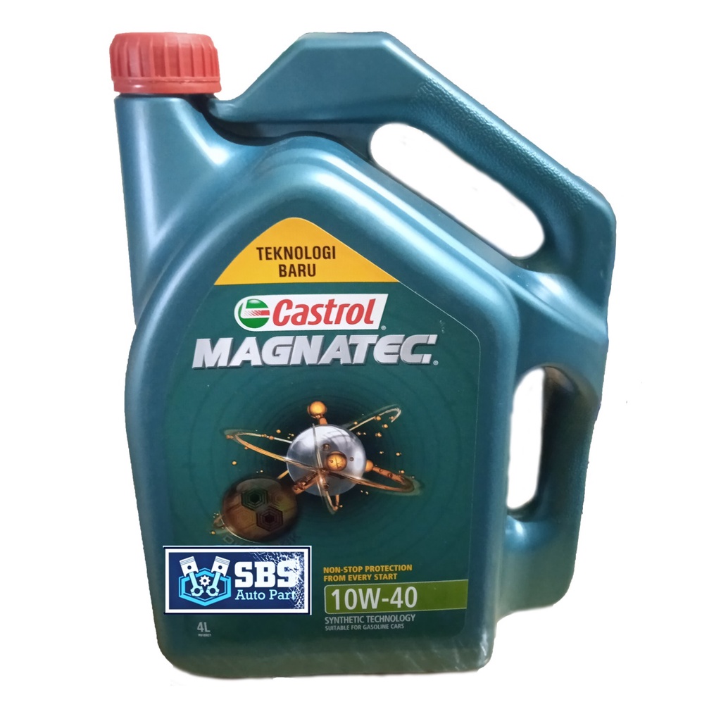 OLI MESIN MOBIL BENSIN/ DIESEL CASTROL MAGNATEC 10W-40 Galon