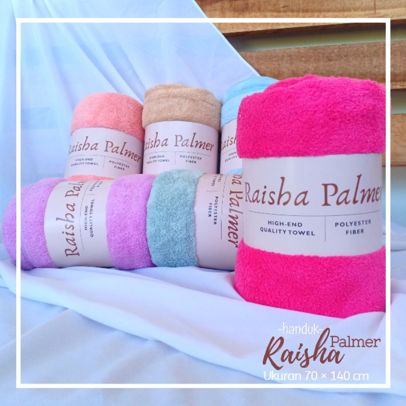 PROMO!!! HANDUK RAISHA PALMER /JOY NATURAL POLOS(Jenis handuk quick dry)_Bisa untuk Handuk Bayi