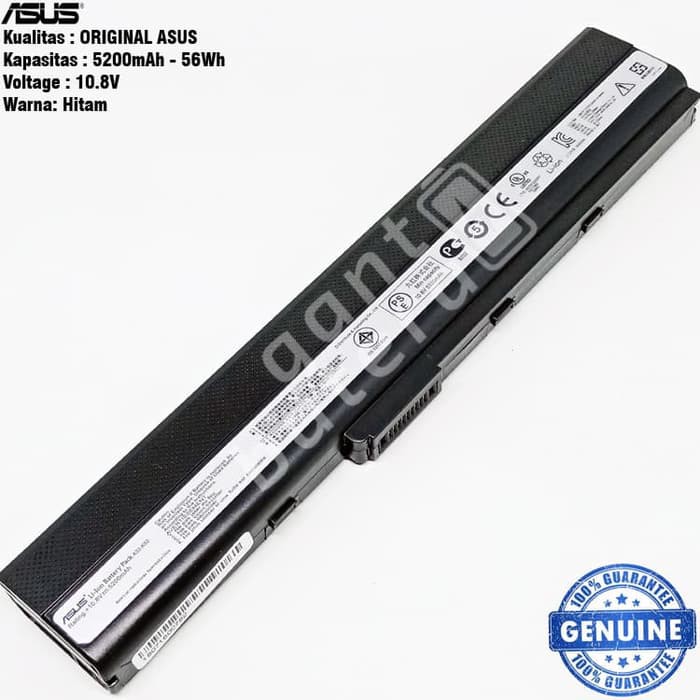 Original Baterai Asus A42 A52 K42 K52 X42 X52 A32-K52 A42-K52