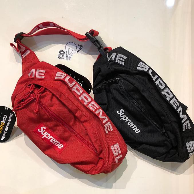 Kualitas Terbaik waistbag pria..> Tas Selempang Supreme / Waistbag Supreme / Waist Bag Supreme